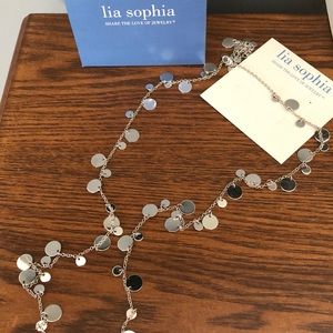 Silver Reflection long necklace